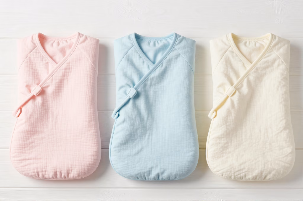 Differents modeles de gigoteuses bebe en coton et polaire pour toutes les saisons